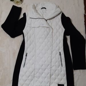Calvin Klein Womens Quilted Down Puffer Coat